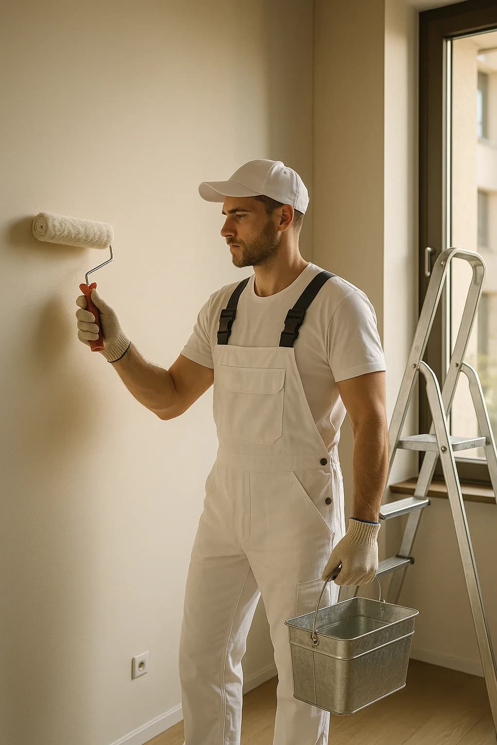 Peintre professionnel au travail - Peinture Grand Est